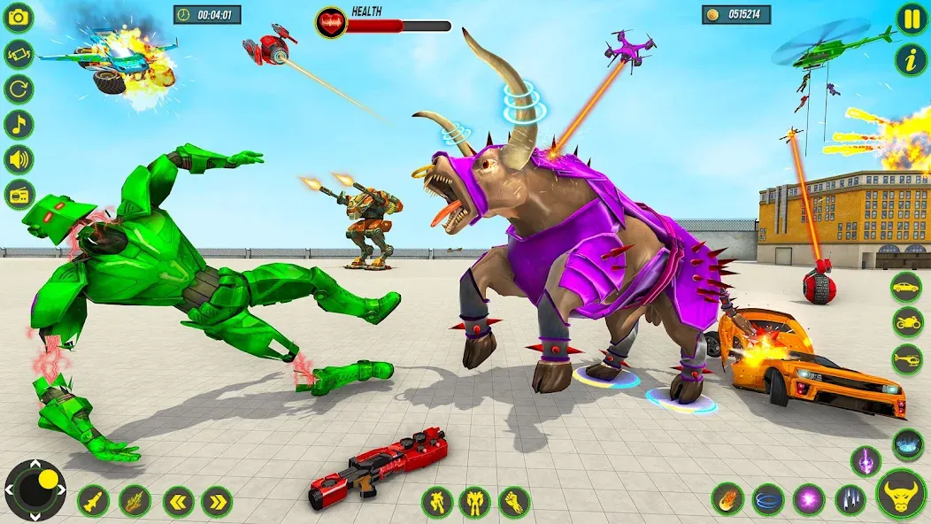 Bull Robot Car Game:Robot Game — скриншот 3