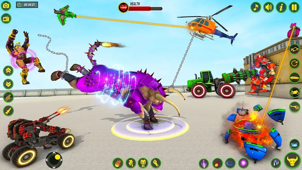 Bull Robot Car Game:Robot Game — скриншот 4