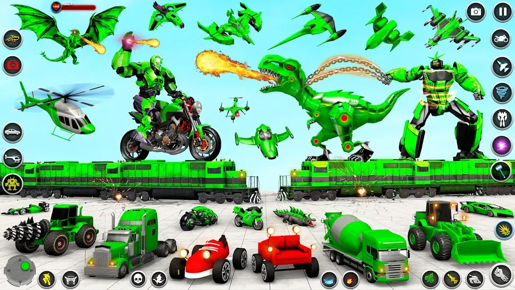Dino Robot - Car Robot Games — скриншот 3 Dino Robot - Car Robot Games — скриншот 3