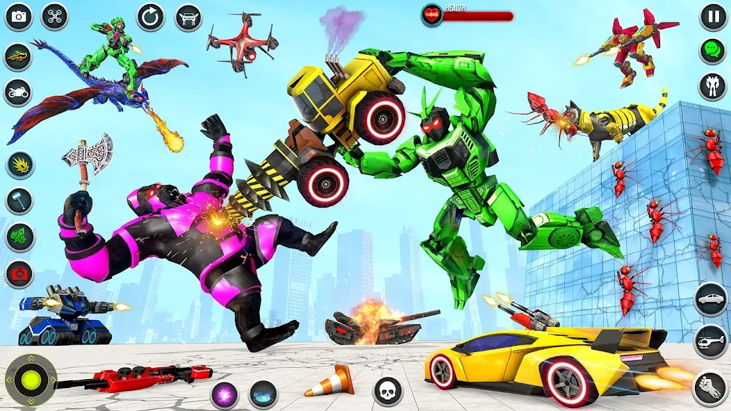 Dino Robot - Car Robot Games — скриншот 4 Dino Robot - Car Robot Games — скриншот 4