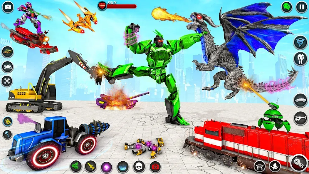 Dino Robot - Car Robot Games — скриншот 5