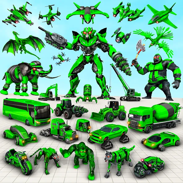 Multi Animal Robot Car Games — скриншот 1 Multi Animal Robot Car Games — скриншот 1