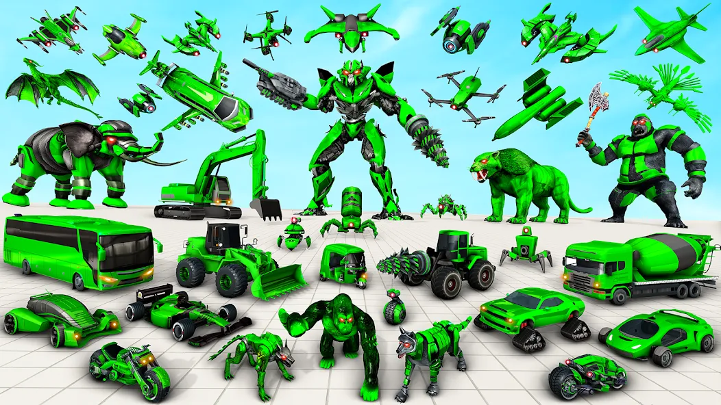 Multi Animal Robot Car Games — скриншот 2 Multi Animal Robot Car Games — скриншот 2