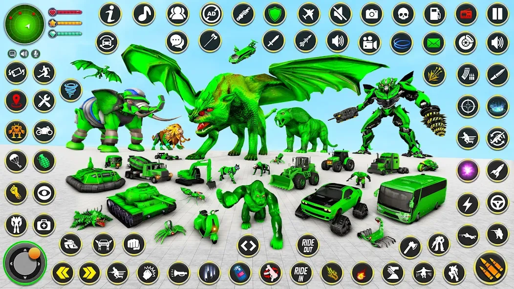 Multi Animal Robot Car Games — скриншот 3 Multi Animal Robot Car Games — скриншот 3