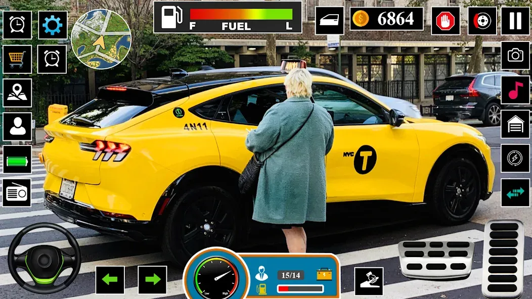 US Taxi Game 2023-Taxi Driver — скриншот 4 US Taxi Game 2023-Taxi Driver — скриншот 4