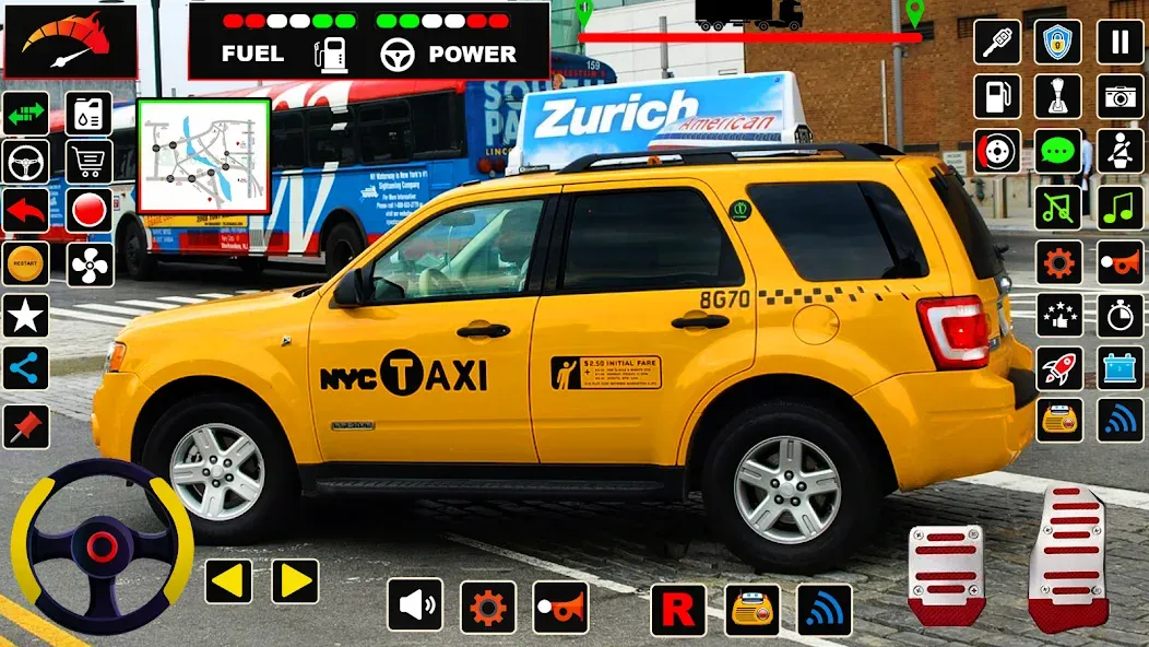US Taxi Game 2023-Taxi Driver — скриншот 5