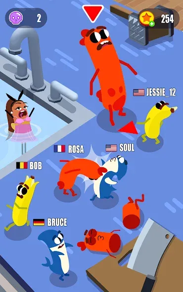 Sausage Wars.io — скриншот 1