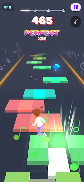 Melody Run - Cute Popcat Music — скриншот 2 Melody Run - Cute Popcat Music — скриншот 2