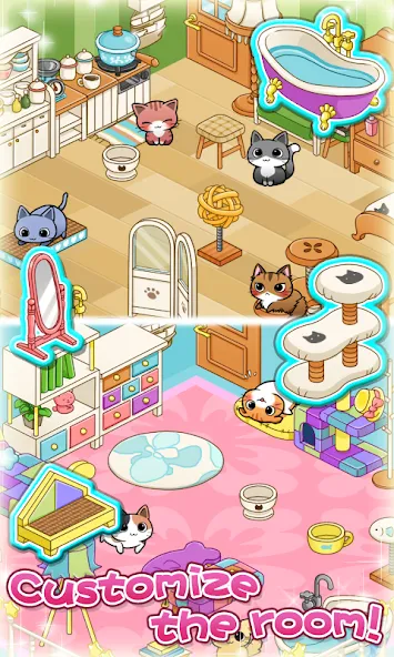 Cat Room - Cute Cat Games — скриншот 4