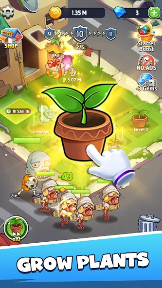 Merge Plants – Monster Defense — скриншот 1