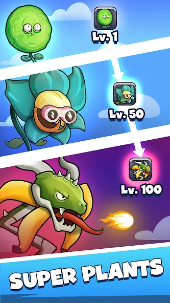 Merge Plants – Monster Defense — скриншот 2