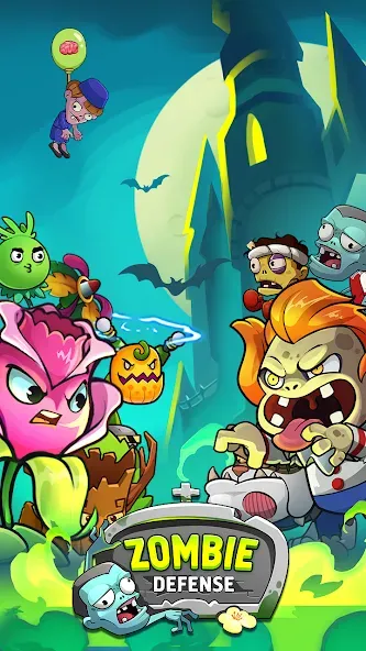 Zombie Defense - Plants War — скриншот 1