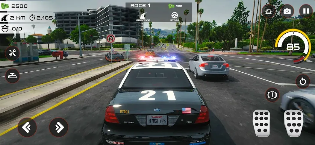 Highway Police Chase Simulator — скриншот 1 Highway Police Chase Simulator — скриншот 1