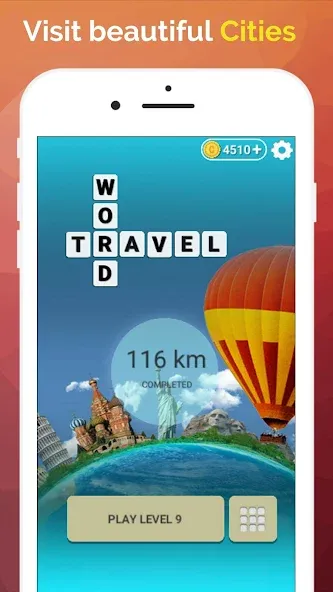 Word Travel: Wonders Trip Game — скриншот 2