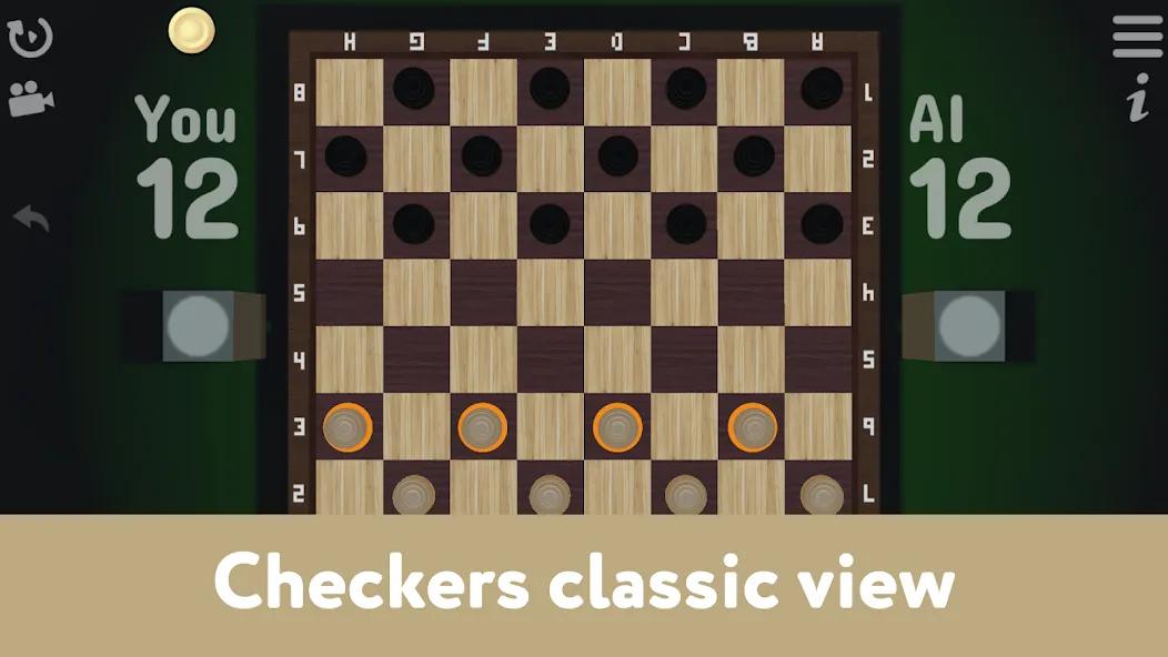Checkers for two - Draughts — скриншот 1 Checkers for two - Draughts — скриншот 1