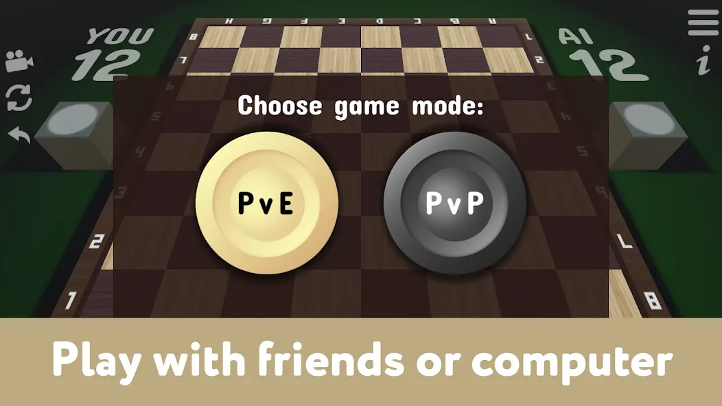 Checkers for two - Draughts — скриншот 2 Checkers for two - Draughts — скриншот 2