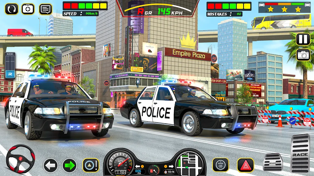 Police Car Chase Car Games — скриншот 3