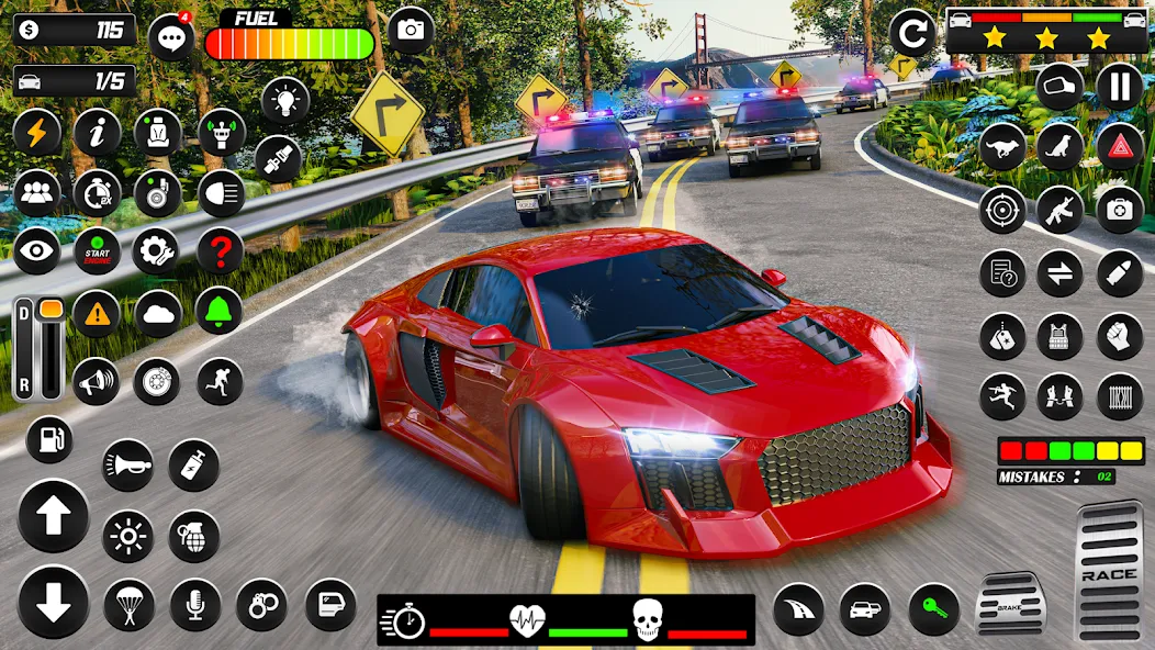 Police Car Chase Car Games — скриншот 4
