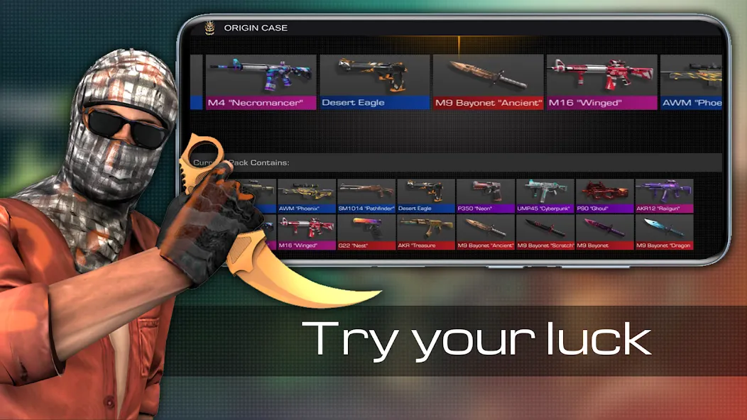 Case guns Simulator Standoff 2 — скриншот 1