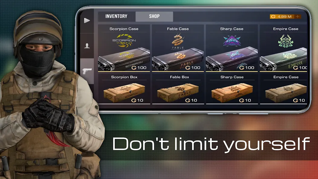 Case guns Simulator Standoff 2 — скриншот 4