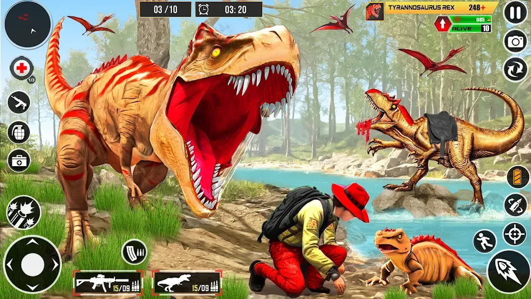 Real Dino Hunter 3D Gun Games — скриншот 1