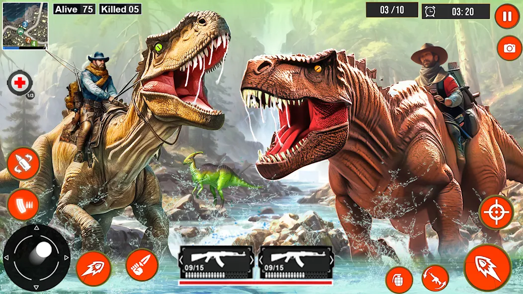Real Dino Hunter 3D Gun Games — скриншот 2