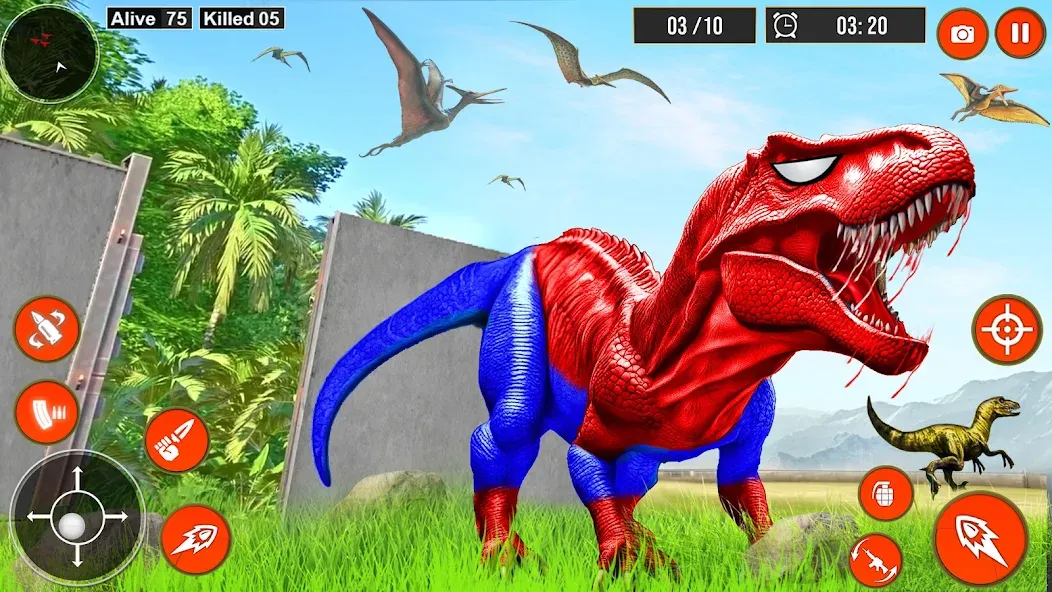 Real Dino Hunter 3D Gun Games — скриншот 3