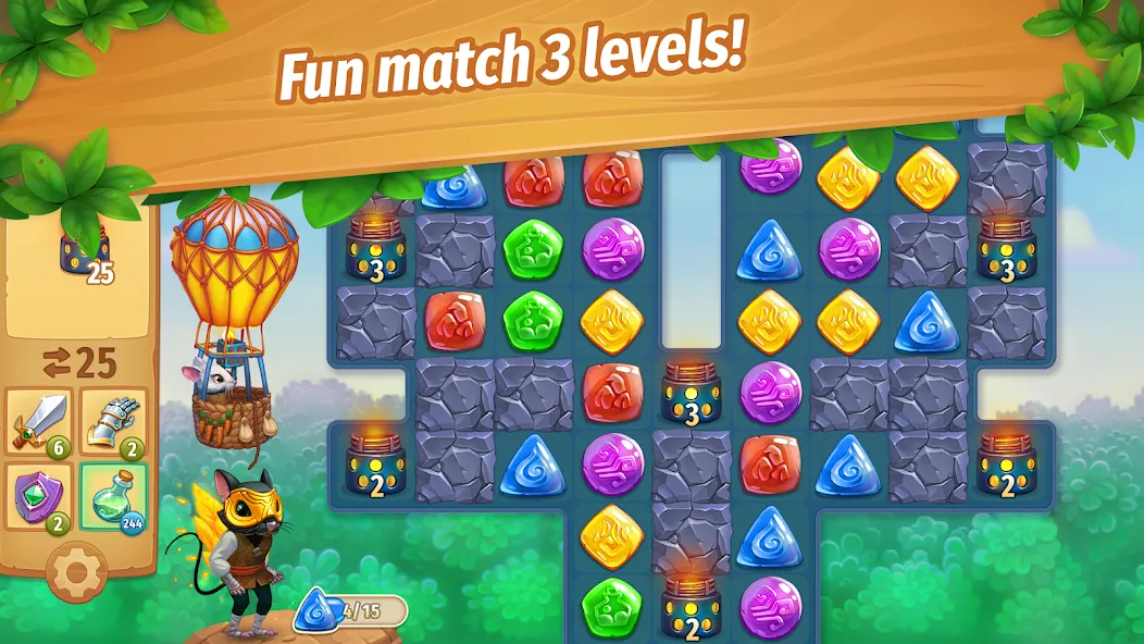Strongblade: Match 3 Game — скриншот 2