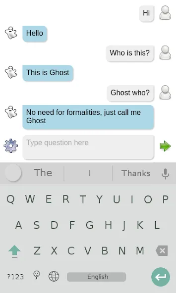Ghost chat bot — скриншот 1