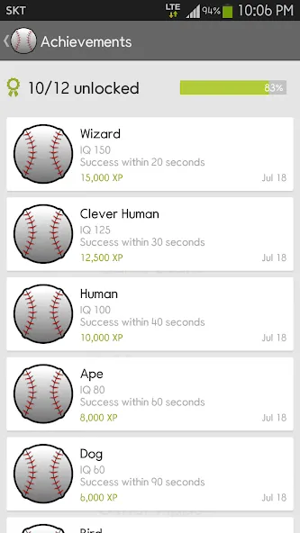IQ Baseball - Number Puzzle — скриншот 5