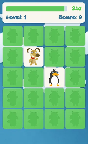 Animals memory game for kids — скриншот 4