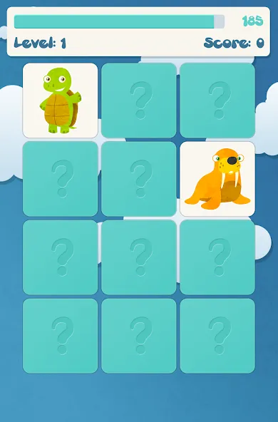 Animals memory game for kids — скриншот 5