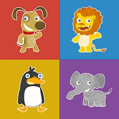 Animals memory game for kids MOD на телефон — Все уровни разблокированы