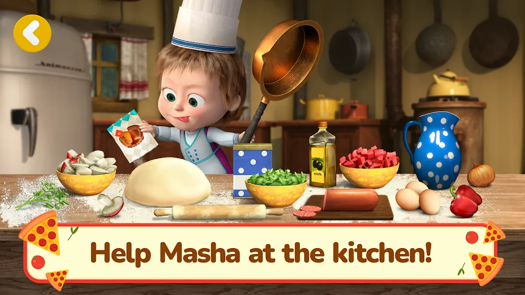 Masha and the Bear Pizza Maker — скриншот 1