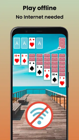 Klondike Solitaire Offline — скриншот 2