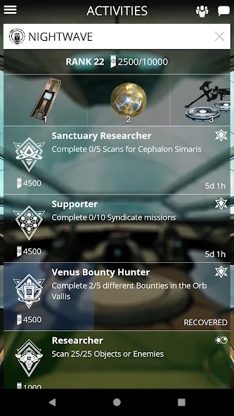 Warframe Companion — скриншот 2 Warframe Companion — скриншот 2