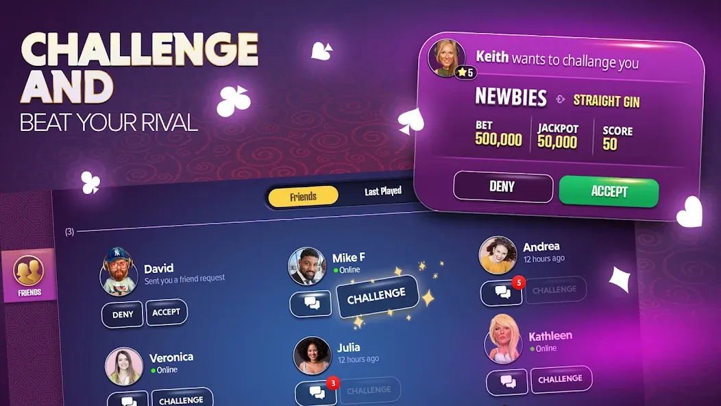 Gin Rummy Extra - Online Rummy — скриншот 3