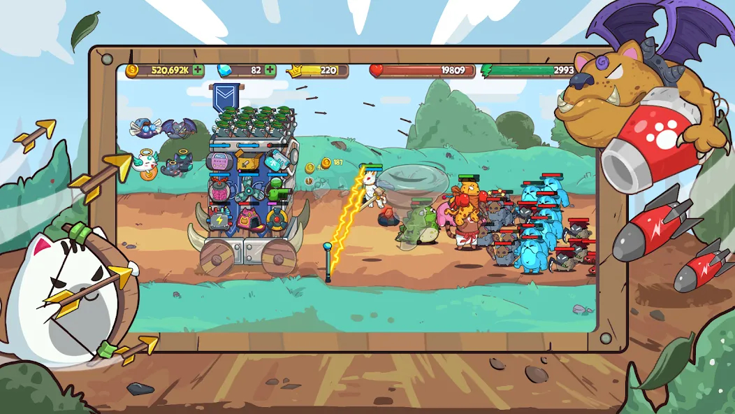 CatnRobot Idle TD: Battle Cat — скриншот 1