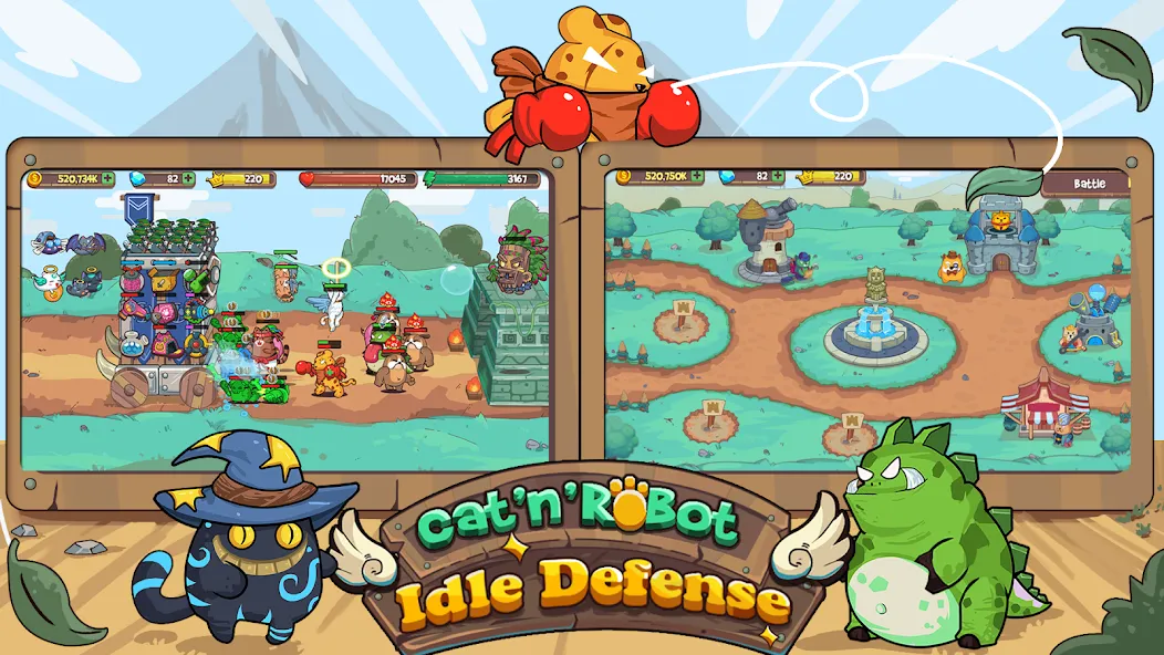 CatnRobot Idle TD: Battle Cat — скриншот 2