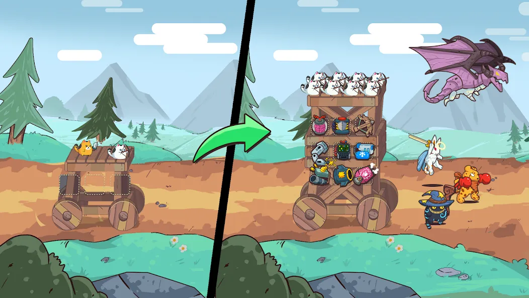 CatnRobot Idle TD: Battle Cat — скриншот 4