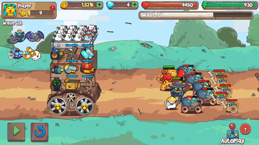 CatnRobot Idle TD: Battle Cat — скриншот 5