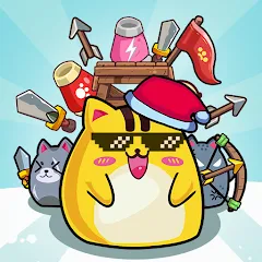 Скачать CatnRobot Idle TD: Battle Cat MOD на телефон — Много денег