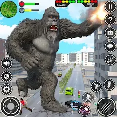 Взломанная Giant Gorilla Bigfoot Monster — Много денег