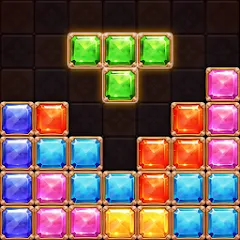 Взлом Puzzle Block Jewels — Много денег