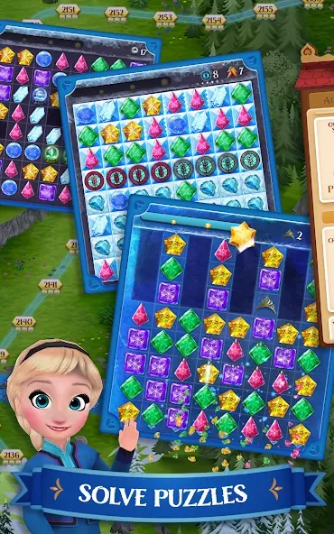Disney Frozen Free Fall Games — скриншот 1