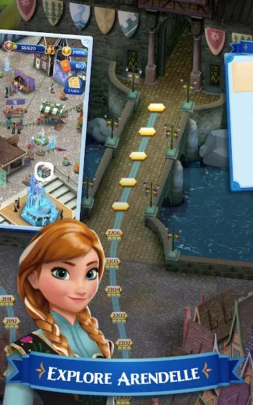 Disney Frozen Free Fall Games — скриншот 4