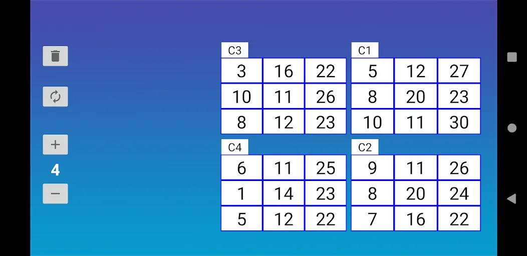 Bingo RS Cards — скриншот 4