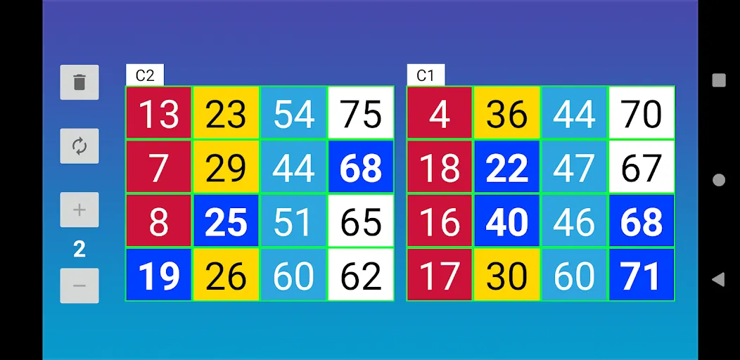 Bingo RS Cards — скриншот 5