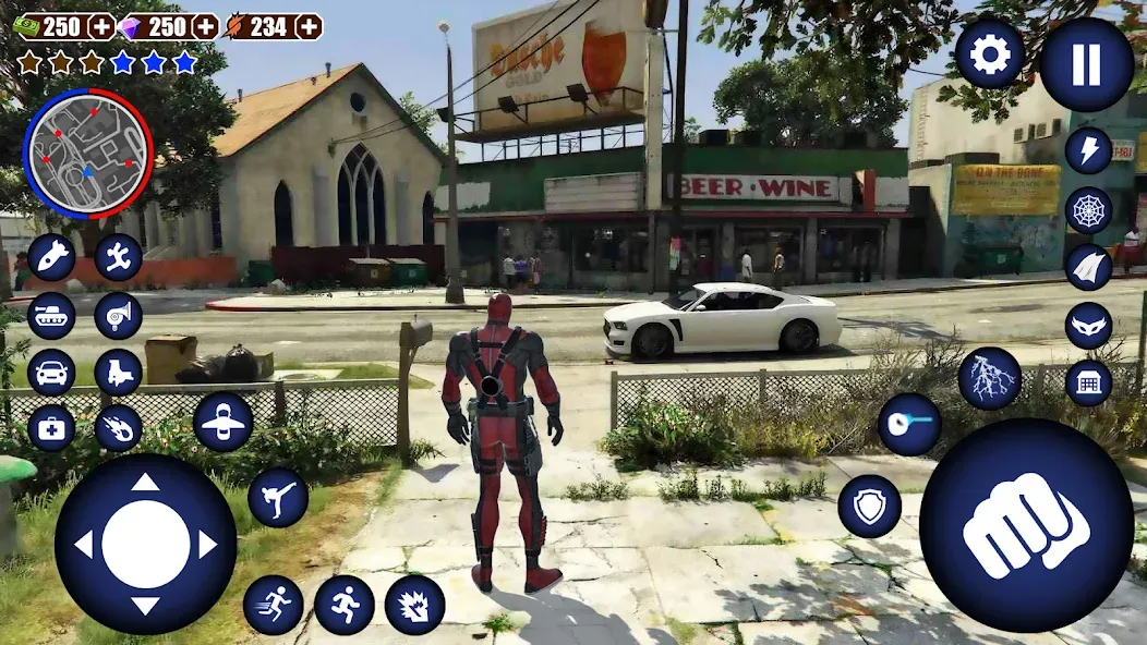 Miami Rope Hero Spider Game 2 — скриншот 1