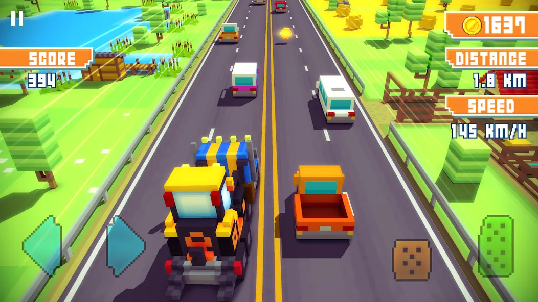 Blocky Highway: Traffic Racing — скриншот 4